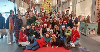 Musical students sing for "De Warmste Week" 2024 KCB