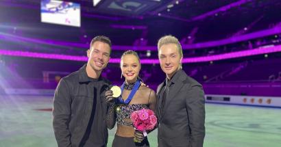 Na zilver komt goud | Loena Hendrickx en Adam Solya op het EK kunstschaatsen KCB 2024